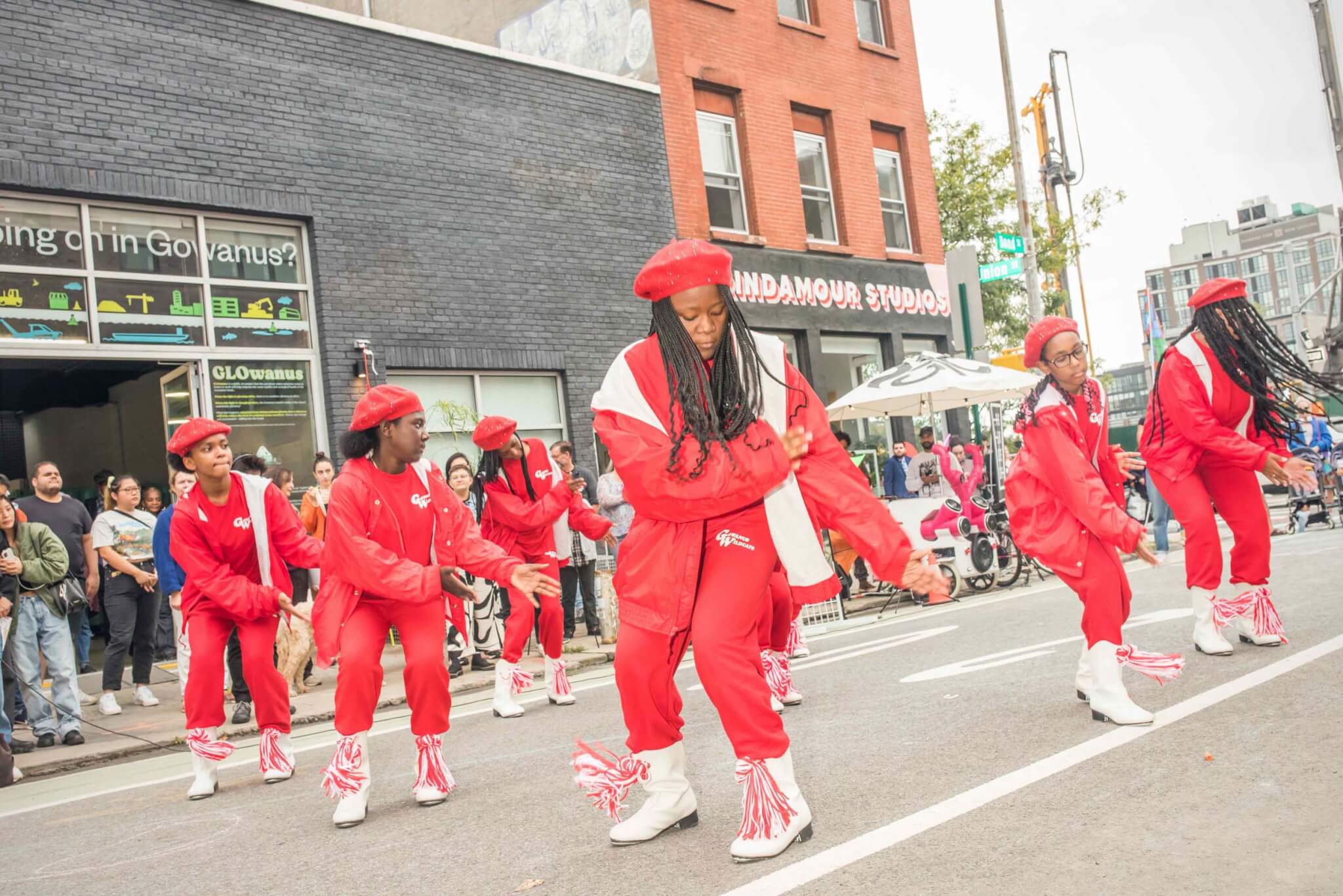 dancers at block party