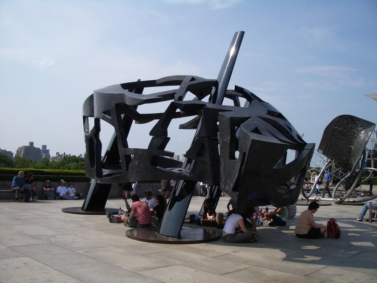 black sculpture