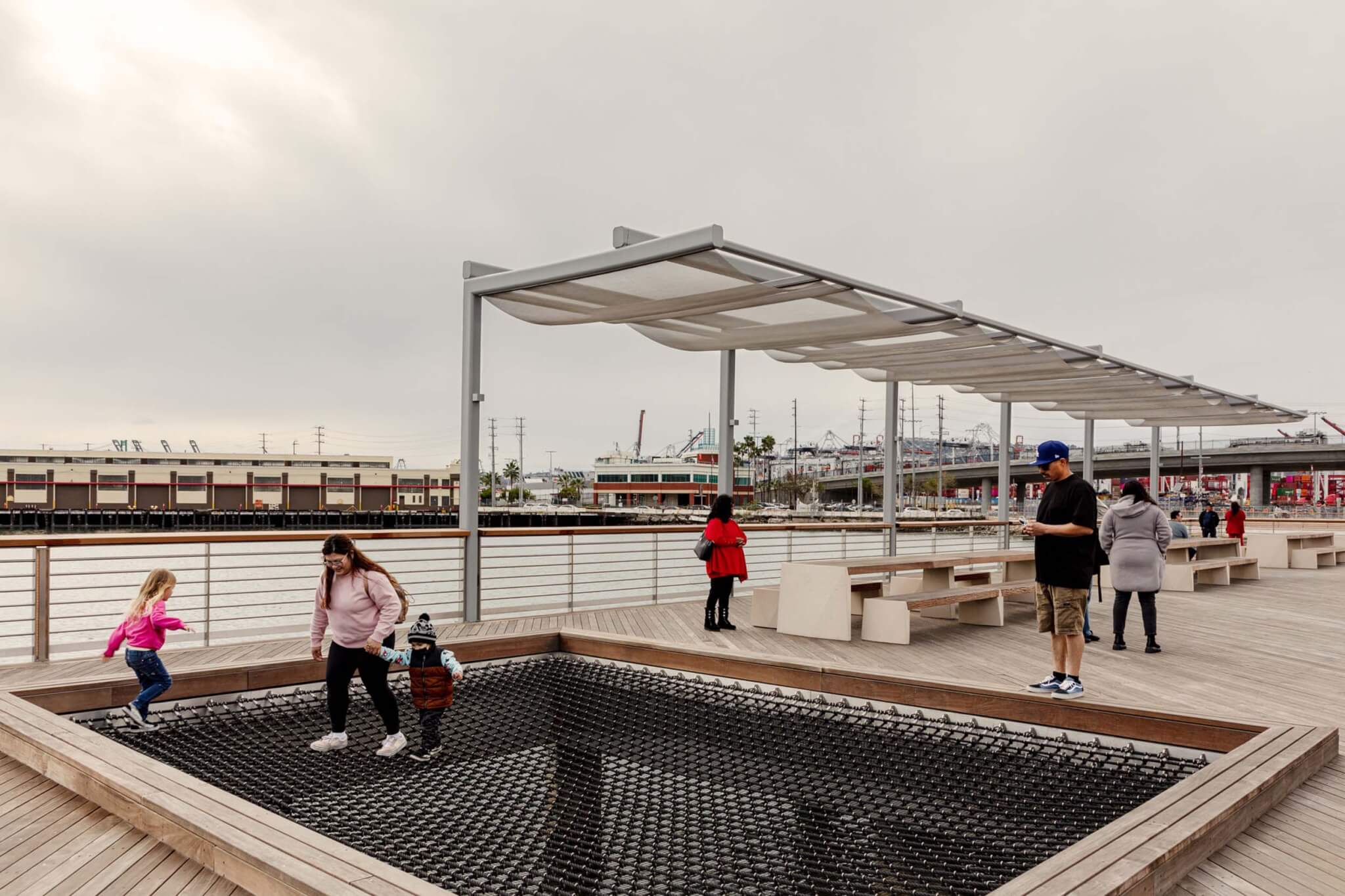 pavilion structure near waterfront