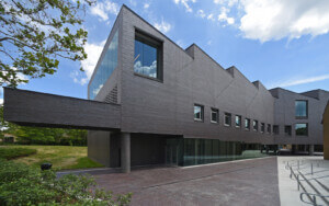 exterior of an academic building expansion