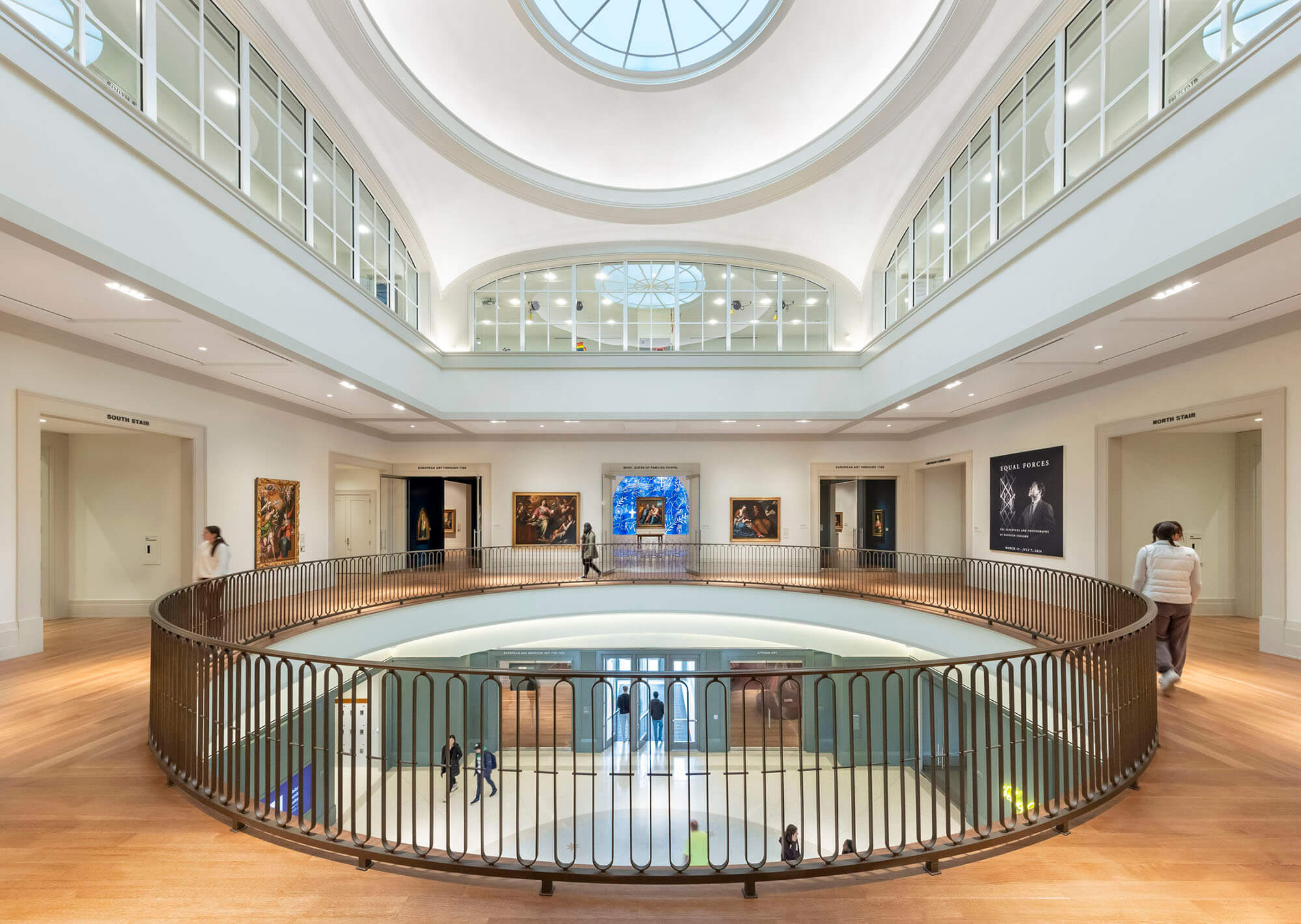 interior atrium with skylight