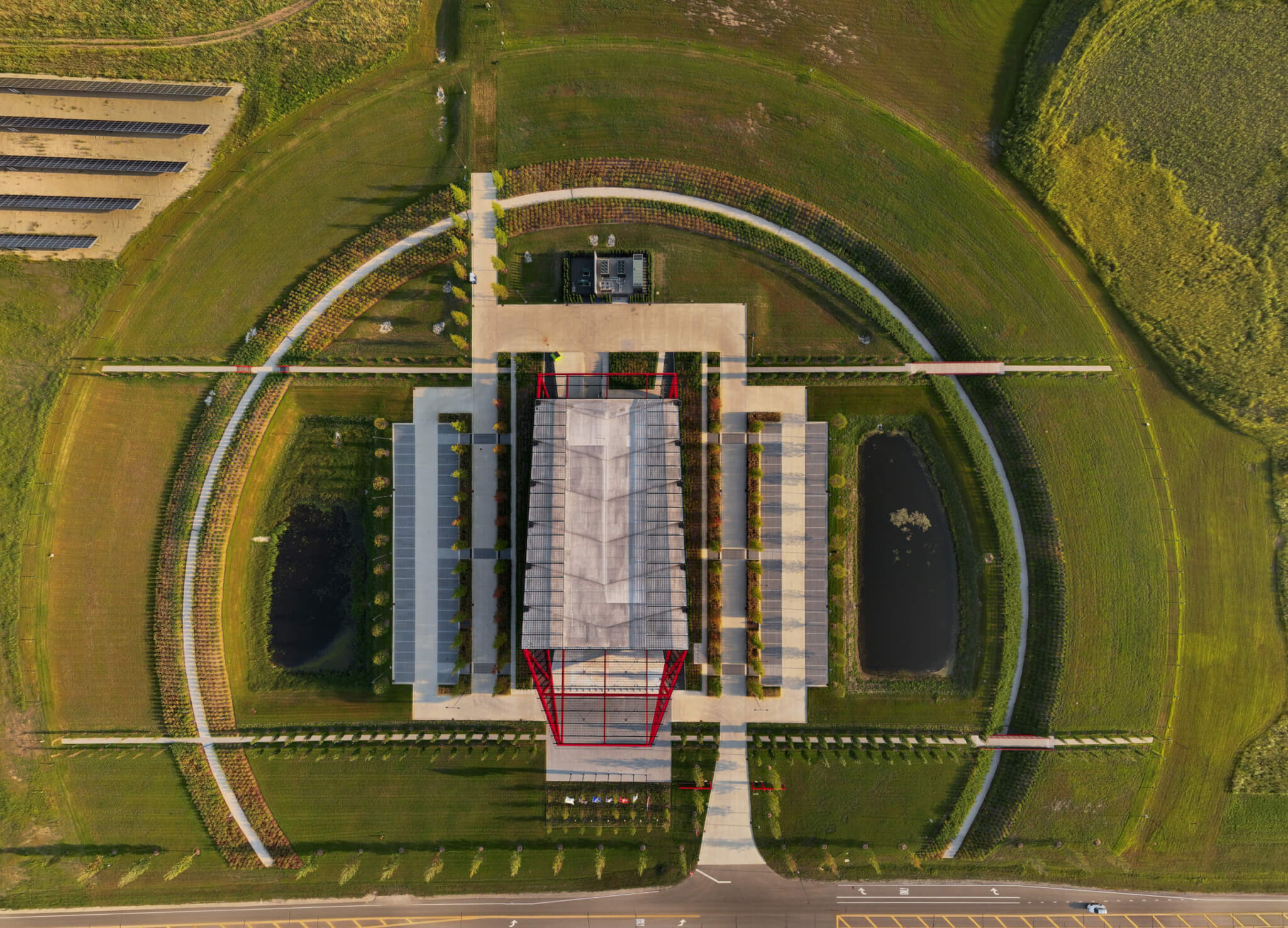 aerial view of Pritzker Military Archives