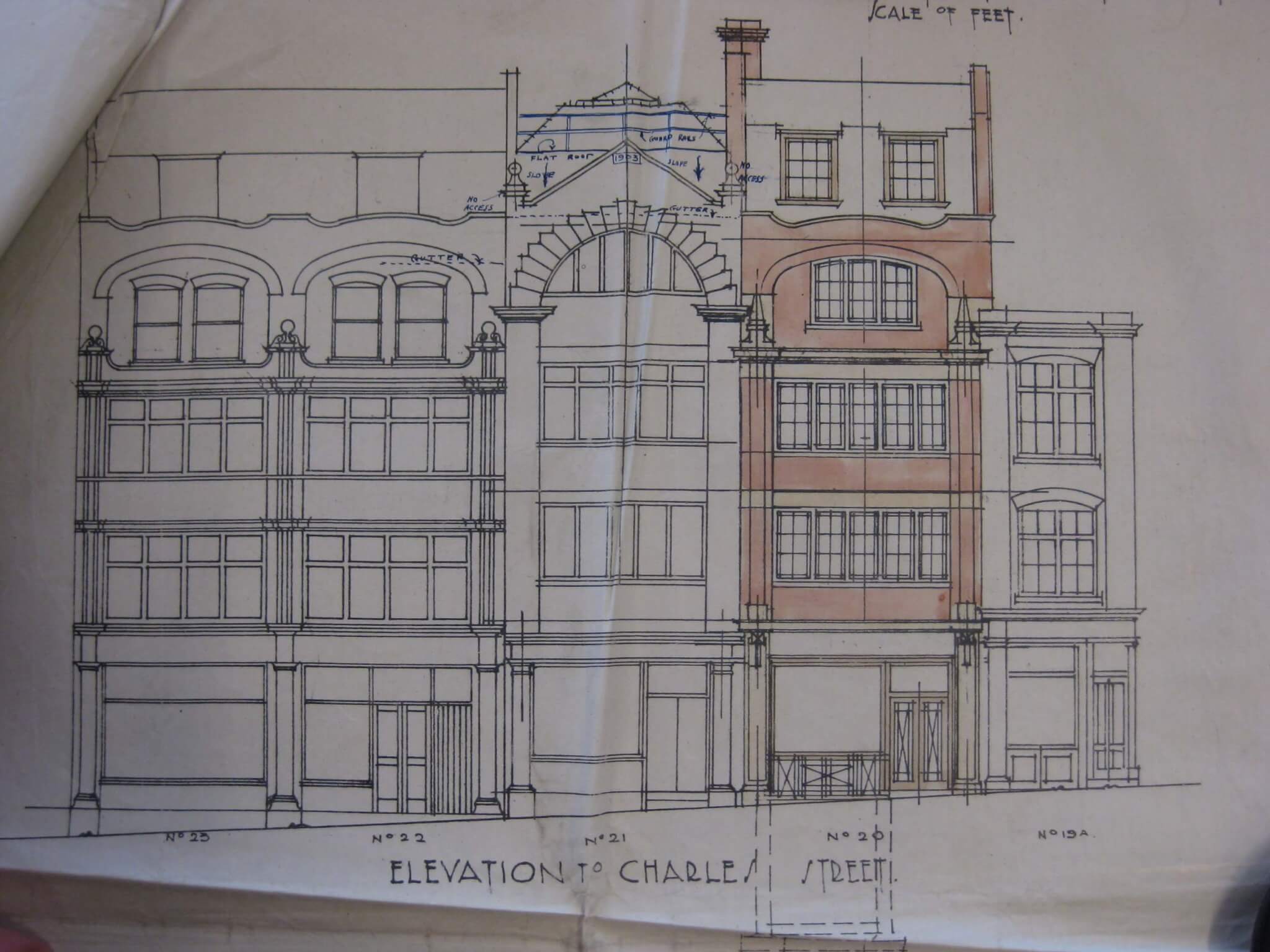 drawing of existing 8 bleeding heart yard