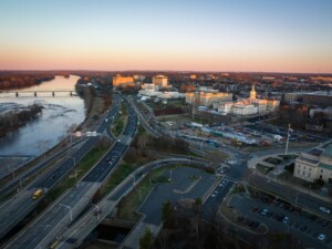 aerial view of trenton showing route 29